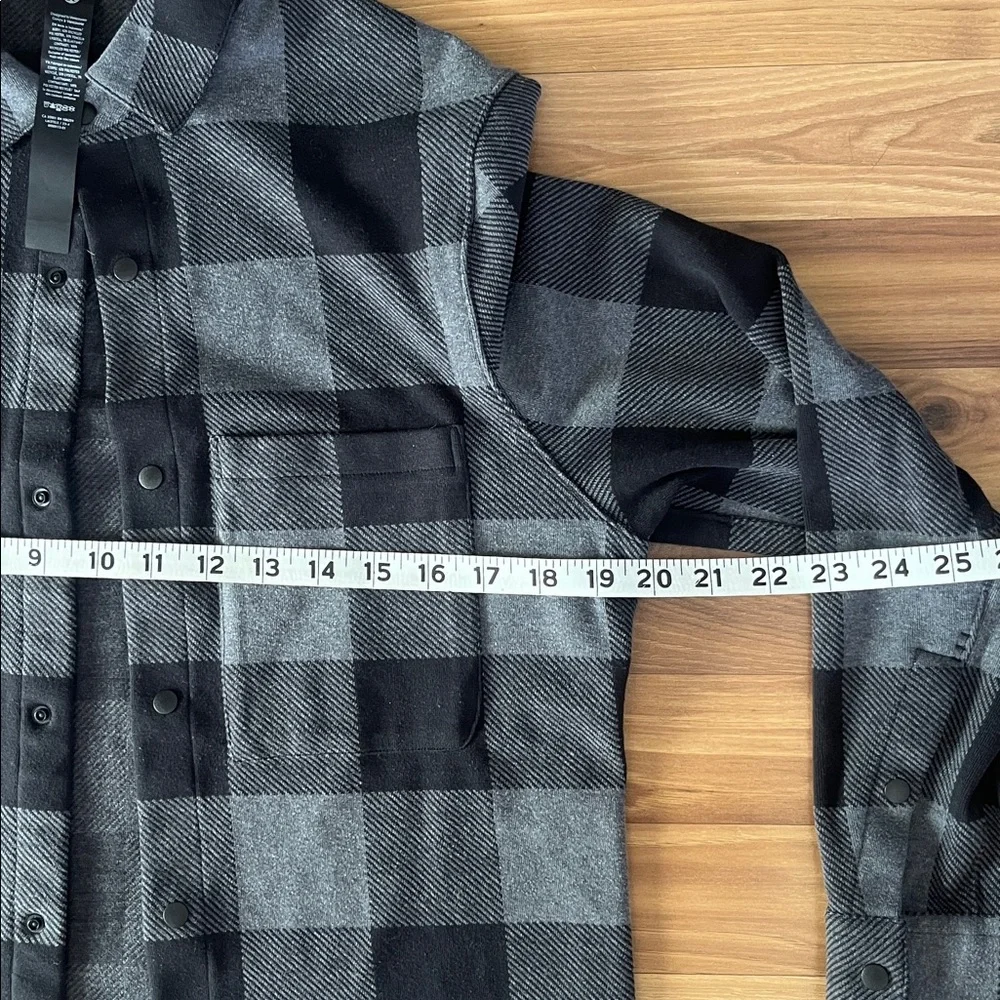 lululemon athletica socket over shirt Black and Gray Checkered size XS - Picture 5 of 8